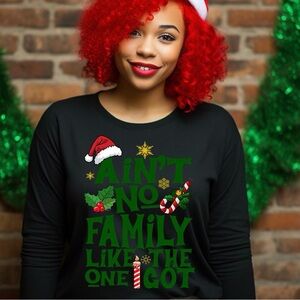 Festive Black Holiday Sweatshirt
